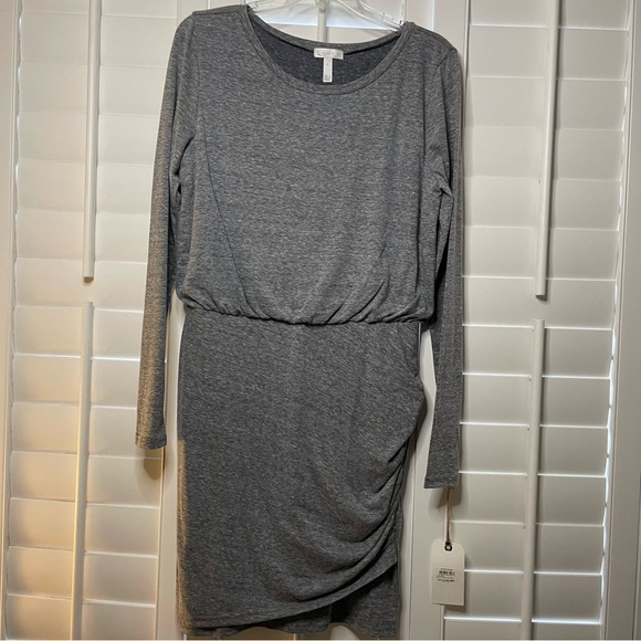 Leith Long Sleeve Dress, Gray, New w/ tags, Women’s Size L - Picture 2 of 5